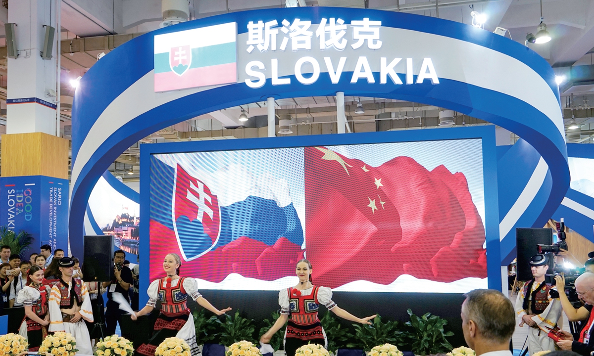 The opening ceremony at the Slovak Pavilion at the first China-CEEC Expo in 2019  Photo: Courtesy of the publicity department of Ningbo