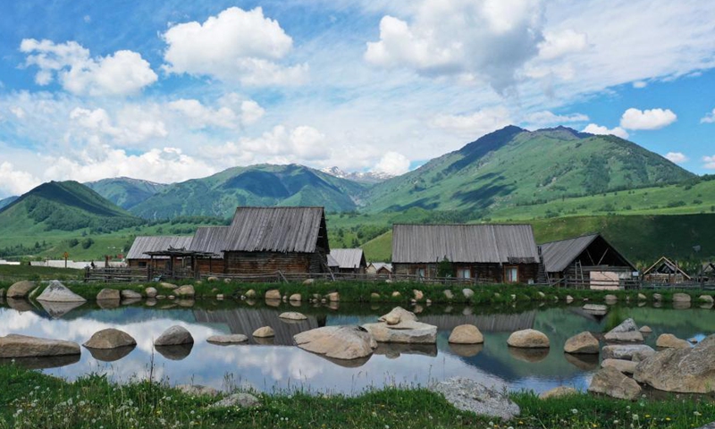 Photo taken on June 9, 2021 shows scenery in Hemu Village of Kanas, northwest China's Xinjiang Uygur Autonomous Region.Photo: Xinhua