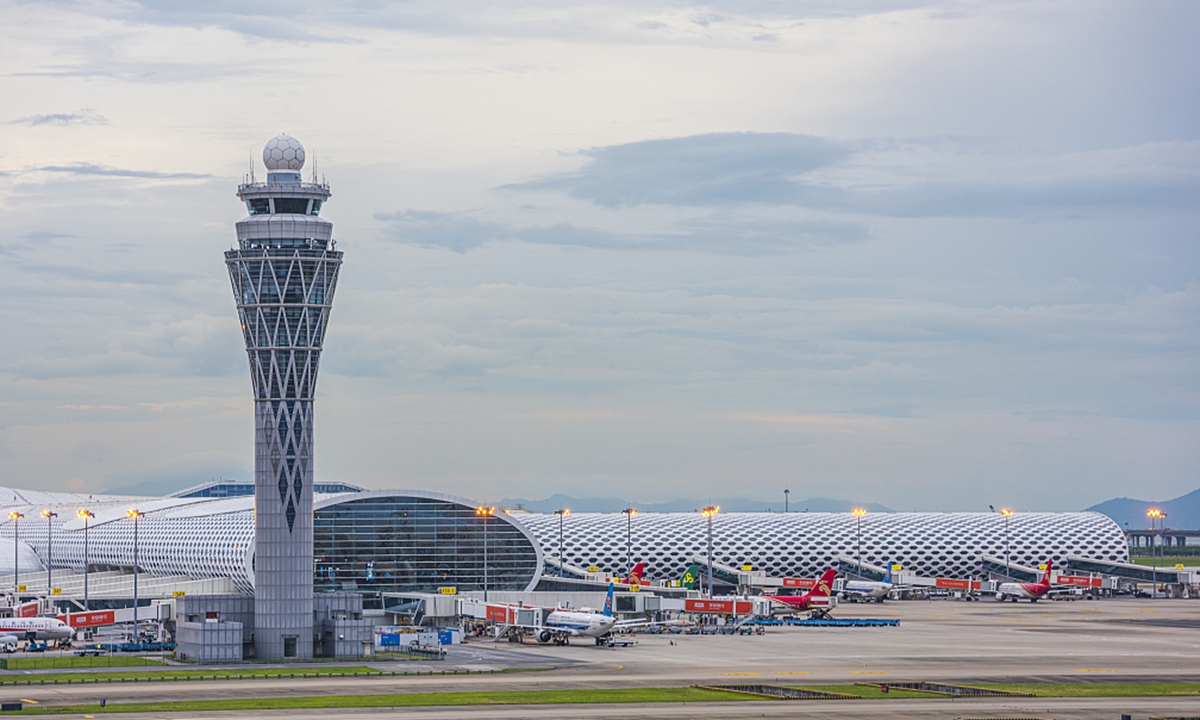 The photo taken on September 7, 2020 shows Shenzhen Bao'an International Airport. Photo: CFP