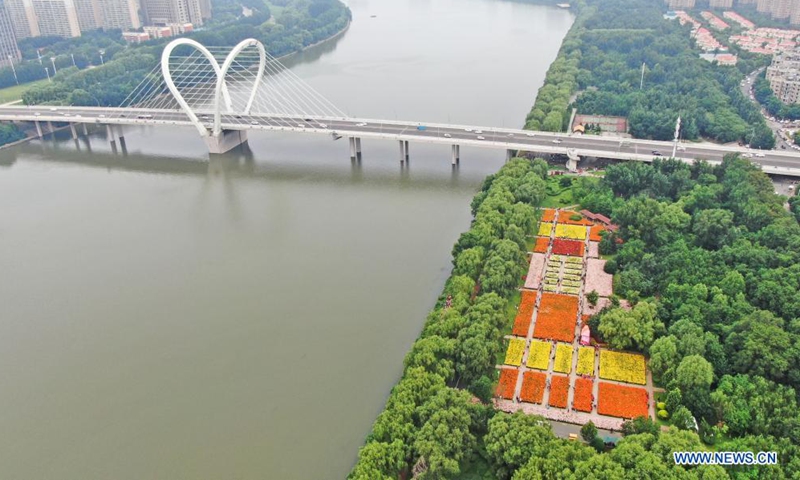 Aerial photo shows Shenshuiwan Park in Shenyang, northeast China's Liaoning Province, July 6, 2021. (Xinhua/Yang Qing)