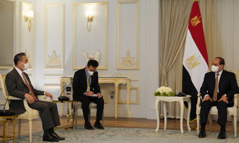 FM Wang Yi meets Egyptian president, highly appreciate prospect on ...