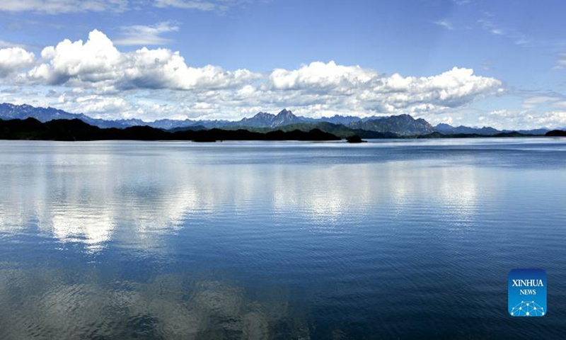 The scenery of the Miyun Reservoir is pictured in Beijing, capital of China, Aug. 25, 2021. Photo:Xinhua