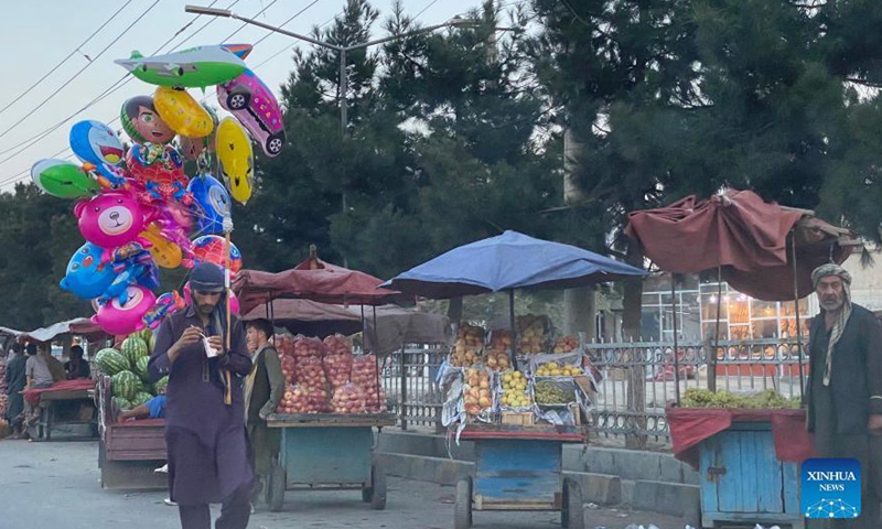 Photo taken on Aug. 26, 2021 shows a view in Kabul, Afghanistan.Photo:Xinhua