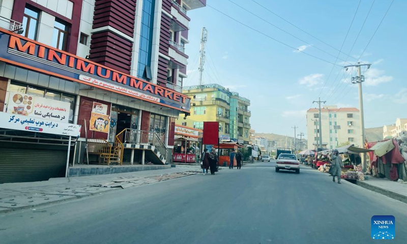 Photo taken on Aug. 26, 2021 shows a view in Kabul, Afghanistan.Photo:Xinhua