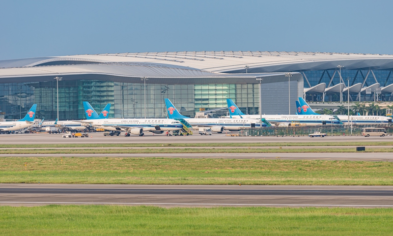 The Guangzhou Baiyun International Airport in Guangzhou, South China's Guangdong Province Photo: VCG