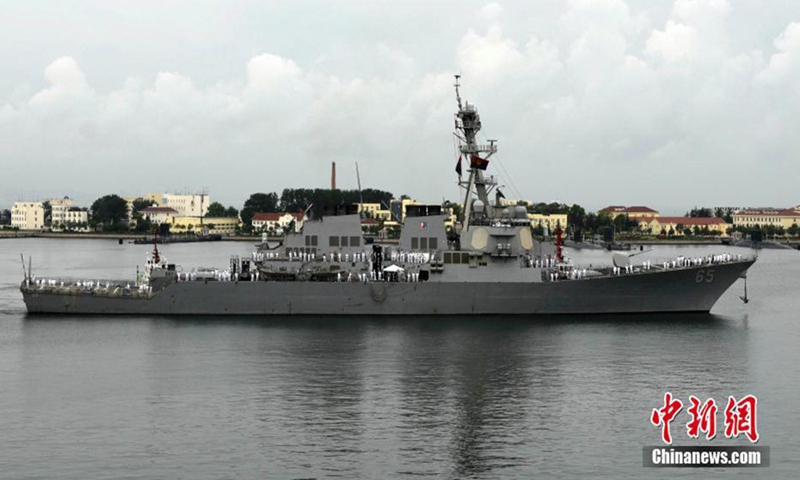 US destroyer warned off after trespassing into areas adjacent to China’s Meiji reef in South China Sea: military spokesperson - Global Times