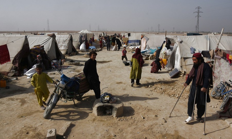 Go into displaced persons camp in Mazar-i-Sharif, Afghanistan - Global ...