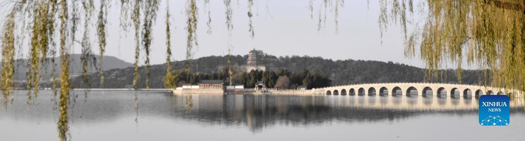 Photo taken on Nov. 14, 2021 shows the winter scenery of the Summer Palace in Beijing, capital of China. Photo: Xinhua