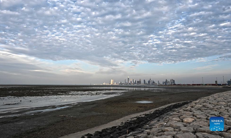 Aerial photo taken on Nov. 14, 2021 shows the city view in Kuwait City, Kuwait.Photo:Xinhua