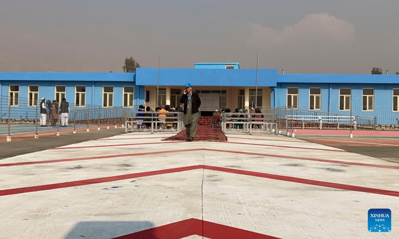 Photo taken on Jan. 11, 2022 shows a new school in Kandahar city, capital of Kandahar province, southern Afghanistan. The construction of the school has been completed in Kandahar city, Mawlawi Qudratullah Wasal, head of Kandahar province's education department, said Tuesday.(Photo: Xinhua)