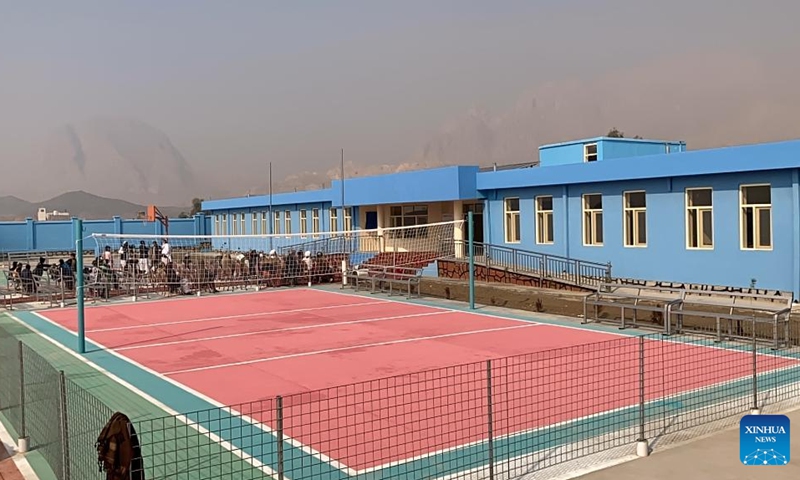 Photo taken on Jan. 11, 2022 shows a new school in Kandahar city, capital of Kandahar province, southern Afghanistan. The construction of the school has been completed in Kandahar city, Mawlawi Qudratullah Wasal, head of Kandahar province's education department, said Tuesday.(Photo: Xinhua)