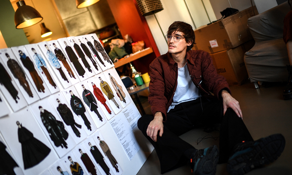 Fashion designer Florentin Glemarec Photo: AFP