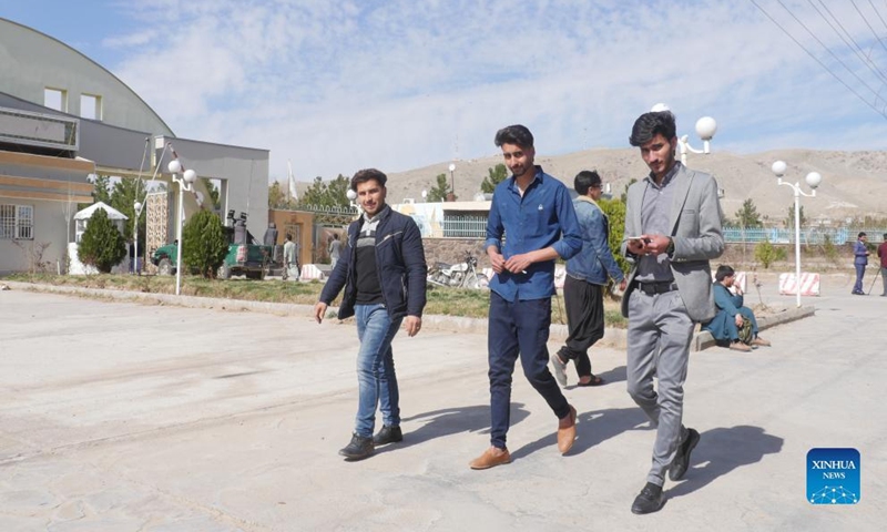 Afghan students are seen in an university in Herat city, Herat province, Afghanistan, Feb. 26, 2022.Photo:Xinhua