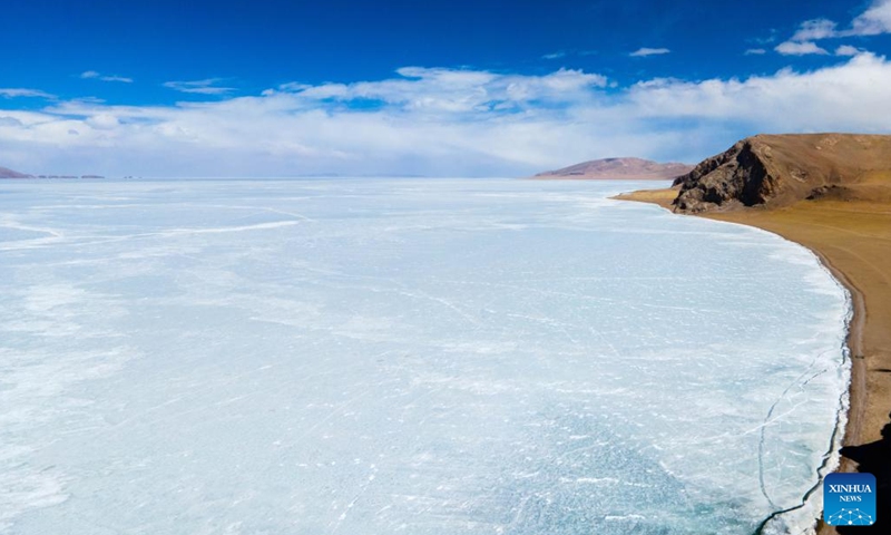 View Of Frozen Serling Tso Lake In Tibet - Global Times