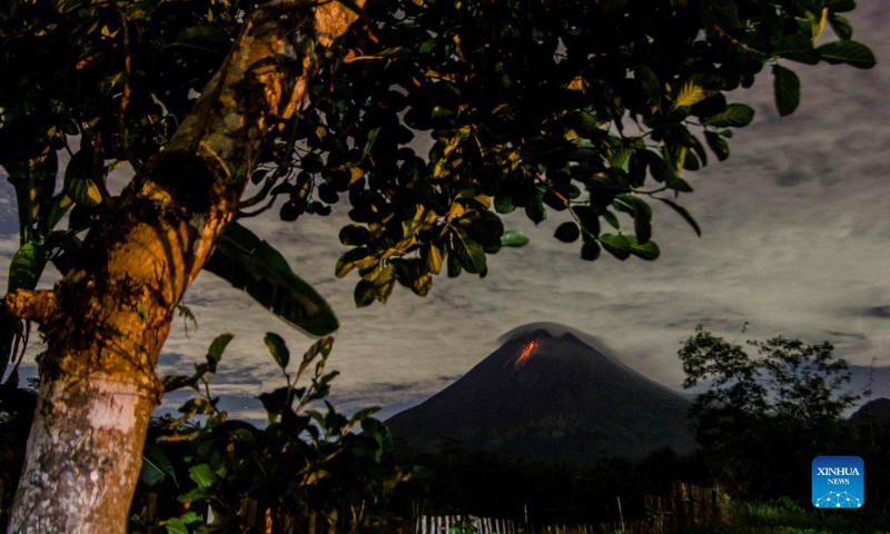 Volcanic materials spew from Mount Merapi in Indonesia - Global Times