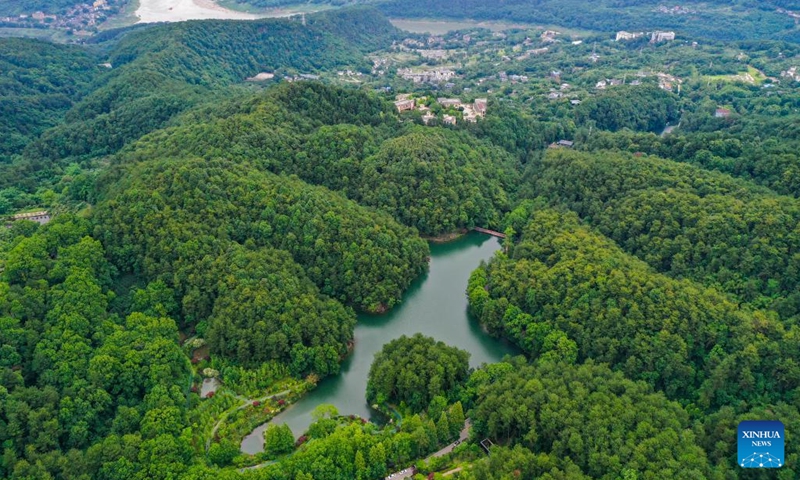 Aerial photo taken on June 4, 2022 shows a view of the Jinyun Mountain in Chongqing, southwest China.(Photo: Xinhua)