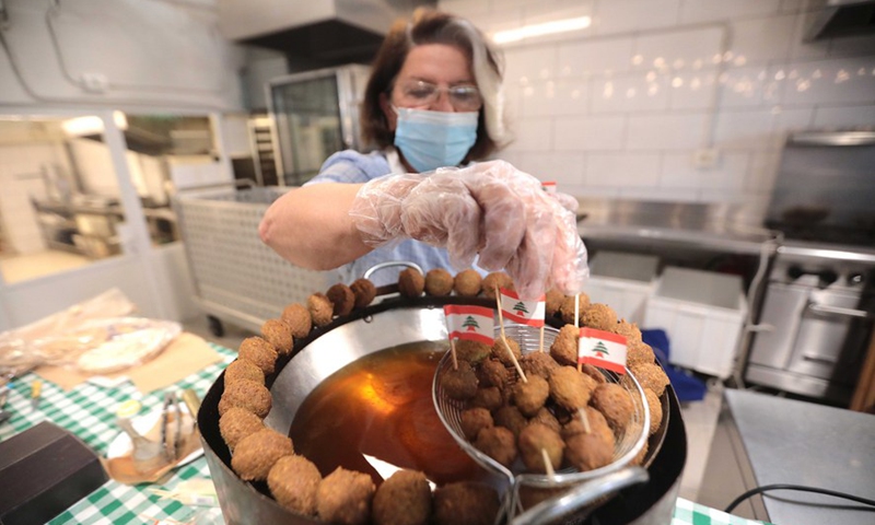 Food on display at Souk El Tayeb in Beirut, Lebanon, on June 11, 2022.Photo:Xinhua