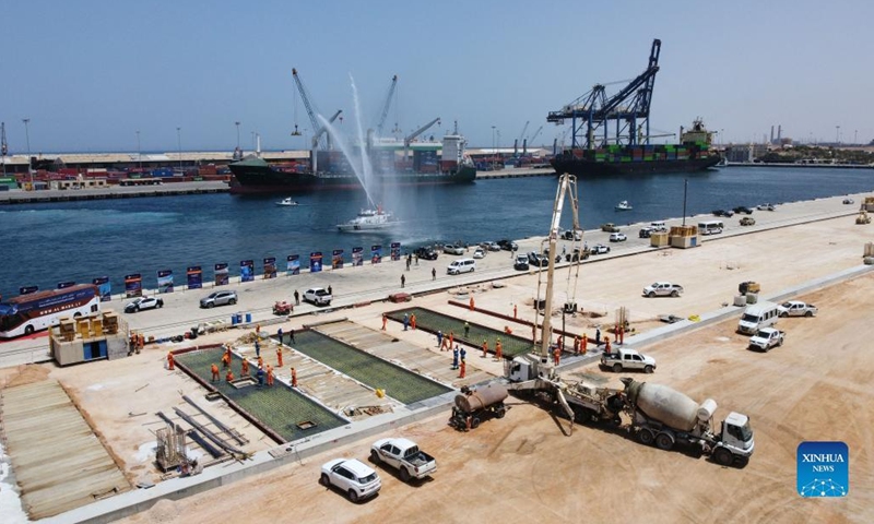 Aerial photo taken on June 25, 2022 shows a view of the Misurata Free Zone, some 250 km east of the capital Tripoli, Libya.Photo:Xinhua