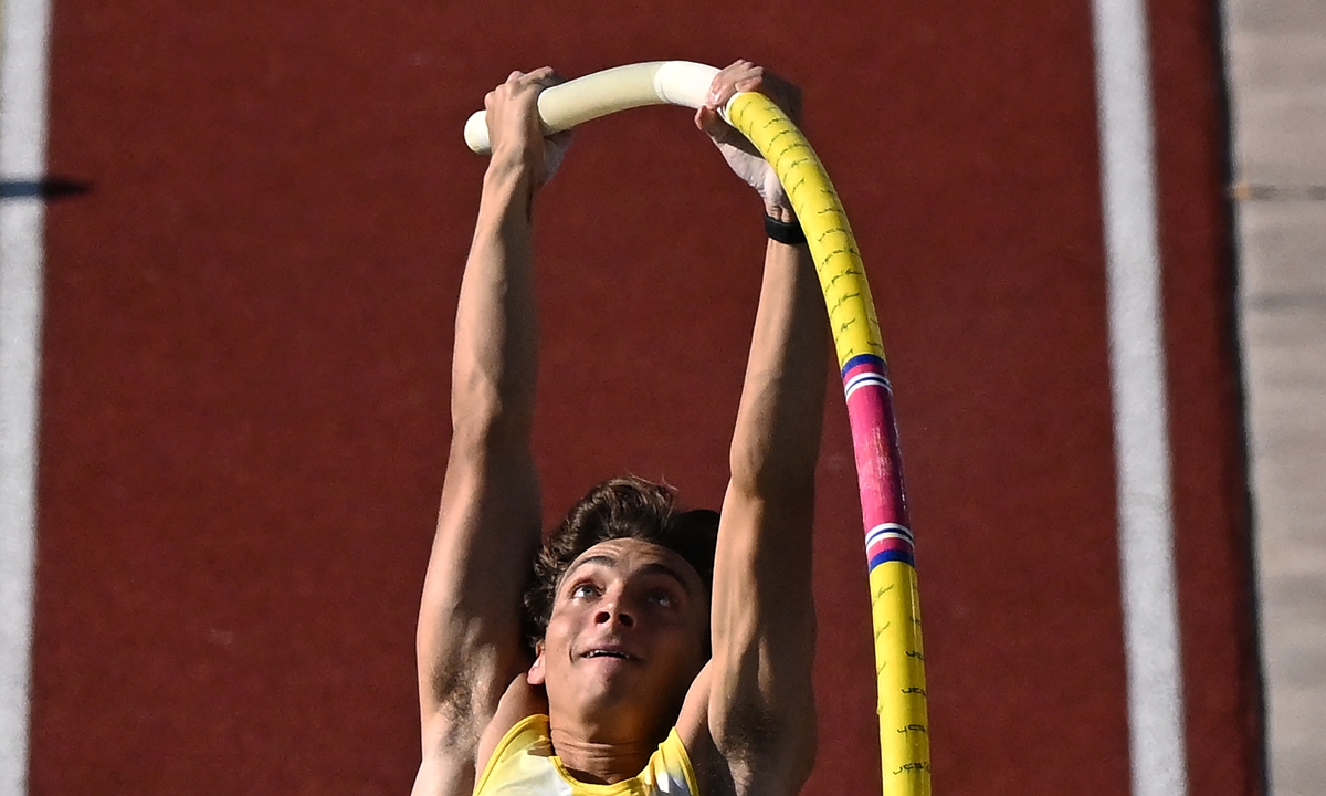Pole vault champion Duplantis ready for Olympics like no other - Global  Times