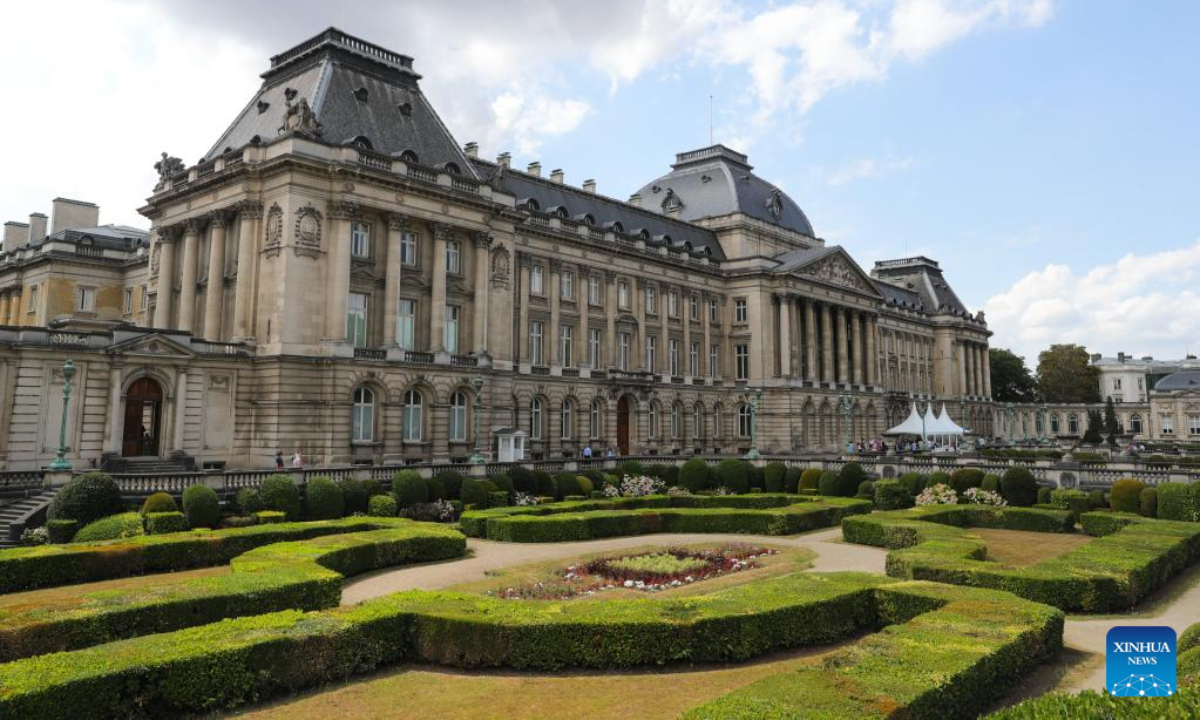 Tourists visit the Royal Palace in Brussels, Belgium, Aug 5, 2022. As its annual tradition, the Royal Palace of Brussels opens to the public from July 23 to Aug 28 this year. Photo:Xinhua