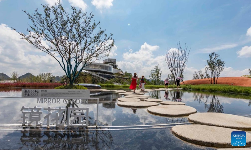 Tourists visit a scenic spot in Bailidujuan administrative area in Bijie, southwest China's Guizhou Province, Aug. 20, 2022.Photo:Xinhua