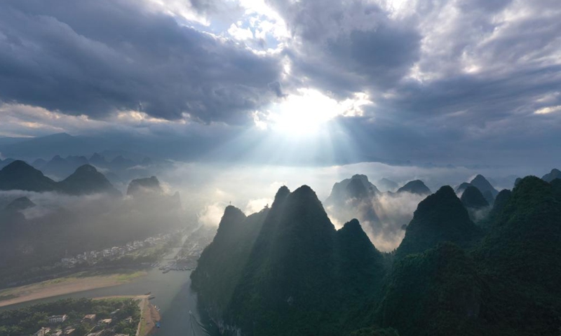 Scenery of Xingping Town in Yangshuo County of Guilin, S China - Global ...