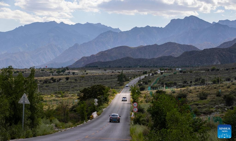 Photo taken on Aug. 30, 2022 shows the scenery of Helan Mountain in Yinchuan, northwest China's Ningxia Hui Autonomous Region.(Photo: Xinhua)