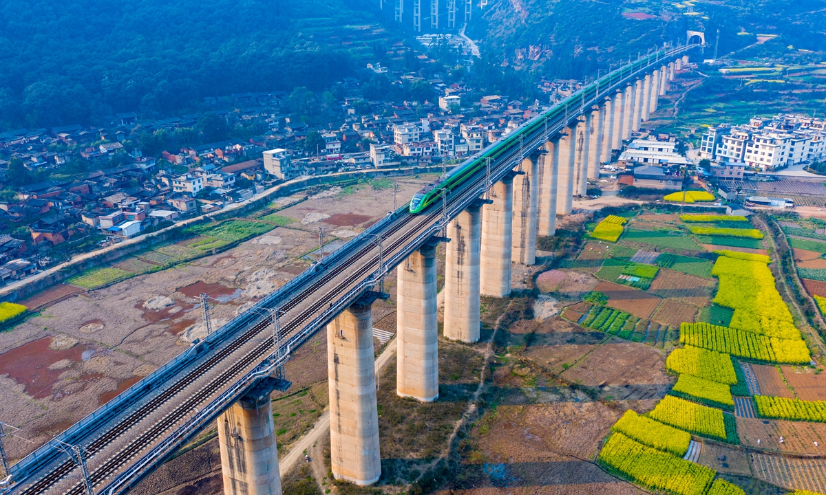The China-Laos Railway Photo: VCG