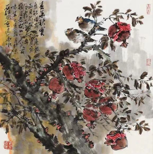 Chun Hua Qiu Shi, 68cm×68cm