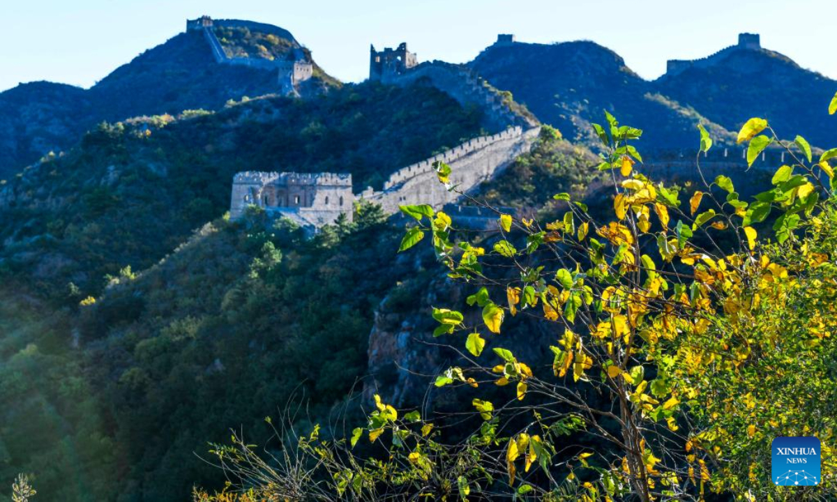 Photo taken on Oct 4, 2022 shows scenery of the Jinshanling Great Wall in Luanping County, north China's Hebei Province. Photo:Xinhua