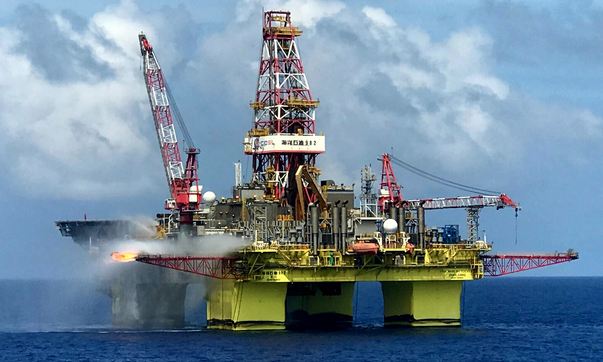 China discovers its first large deep-water deep-stratum gas field with proven reserves exceeding 50 billion cubic meters in the sea southeast of Hainan Province on October 20, 2022. According to the China National Offshore Oil Corp (CNOOC), the gas field called Baodao 21-1 achieved the biggest drilling breakthrough in the Songnan-Baodao area in more than 50 years.