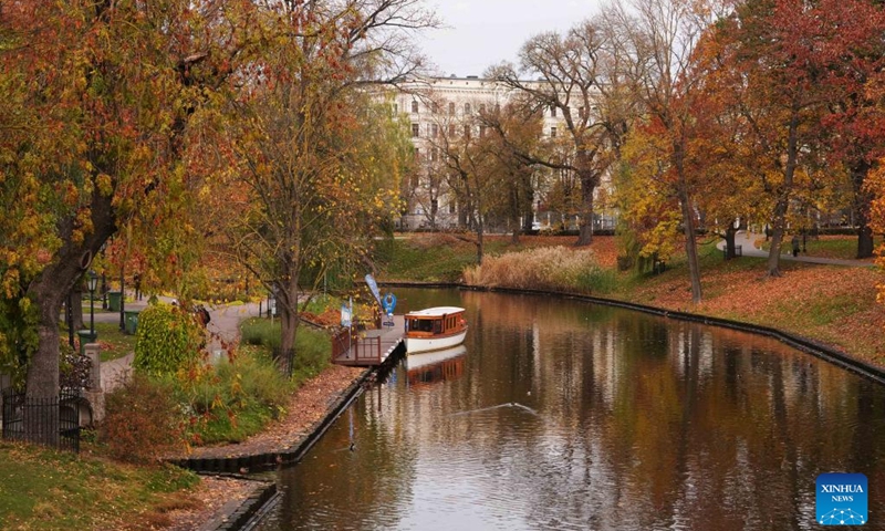 This photo taken on Oct. 24, 2022 shows the autumn scenery in Riga, Latvia.(Photo: Xinhua)