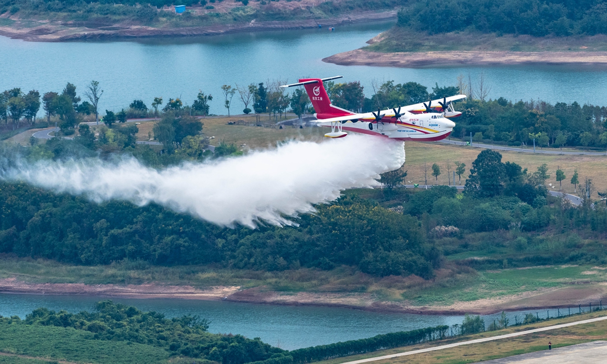 AG600M amphibious firefighting aircraft Photo: VCG