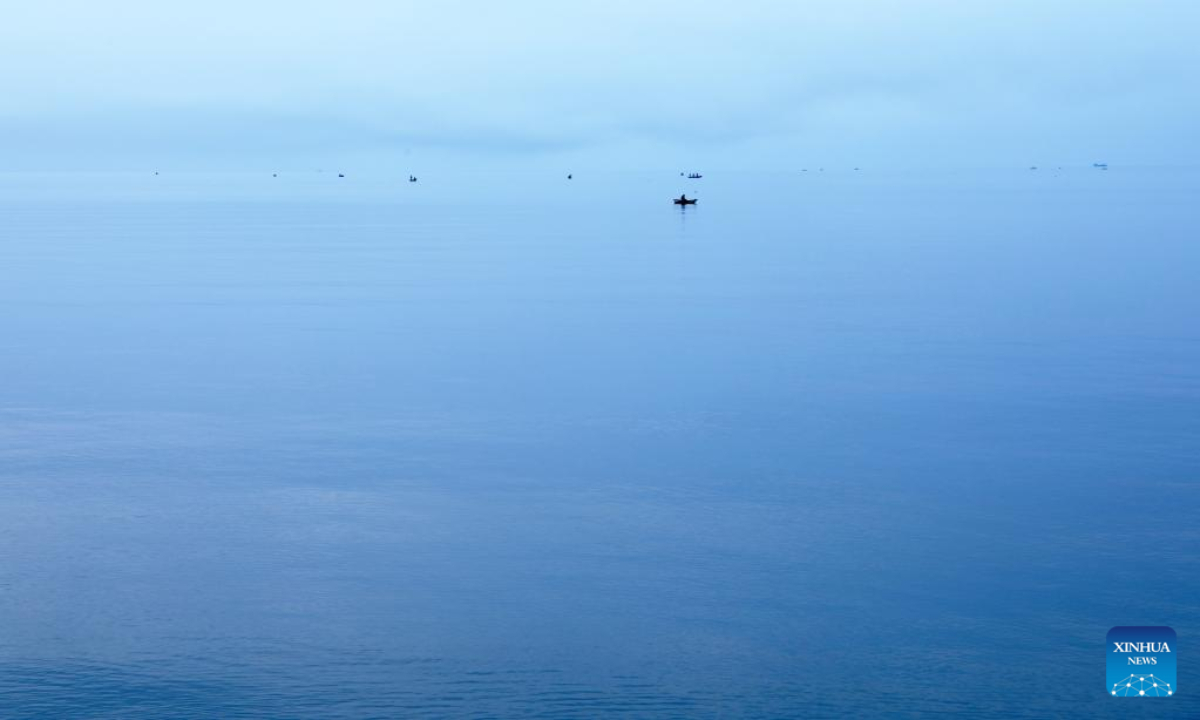 This photo taken on Oct 29, 2022 shows Lake Tanganyika in Bujumbura, Burundi. Photo:Xinhua