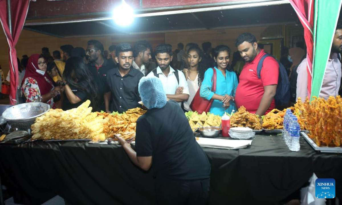 People take part in a food festival in Colombo, Sri Lanka, on Nov 11, 2022. Photo:Xinhua