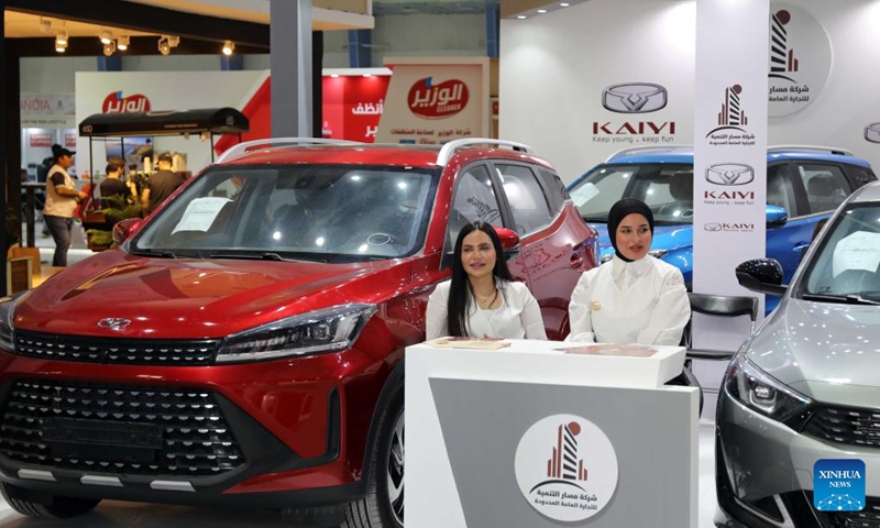 Vehicles are on display at the 46th Baghdad International Fair in Baghdad, Iraq, on Nov. 1, 2022. Iraq on Tuesday opened the 46th Baghdad International Fair in the Iraqi capital of Baghdad after a three-year hiatus due to the COVID-19 pandemic.(Photo: Xinhua)