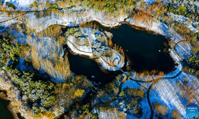 This photo taken on Dec. 30, 2020 shows scenery of Shufengwan sports park in Hefei City, east China's Anhui Province.

Hefei has five national wetland parks and three provincial wetland parks, with a wetland protection rate of 75 percent.

It was accredited on Nov. 10, 2022 by the Ramsar Convention as an international wetland city. (Photo by Qiu Shaolin/Xinhua)