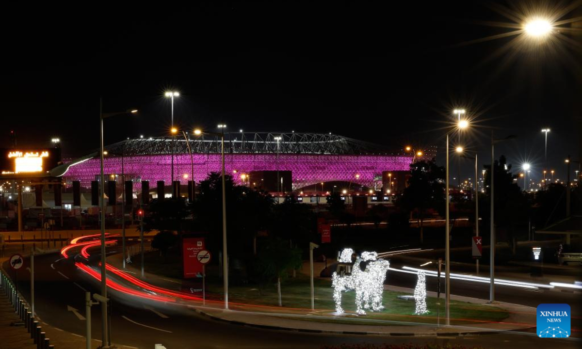 This photo taken on Nov 18, 2022 shows a view of the Ahmad Bin Ali Staduim in Doha, Qatar. The FIFA World Cup Qatar 2022 will kick off on Nov 20, 2022. Photo:Xinhua