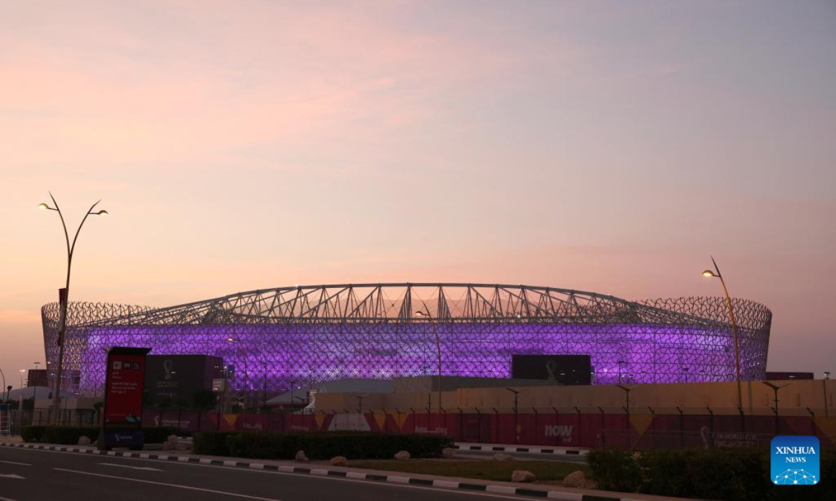 This photo taken on Nov 18, 2022 shows a view of the Ahmad Bin Ali Staduim in Doha, Qatar. The FIFA World Cup Qatar 2022 will kick off on Nov 20, 2022. Photo:Xinhua