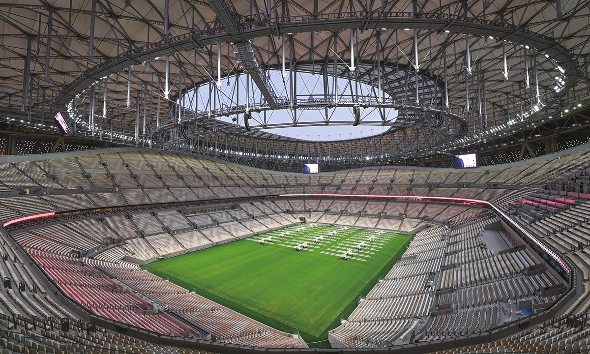 A general view inside the Lusail Stadium in Lusail, Qatar  Photo: VCG 