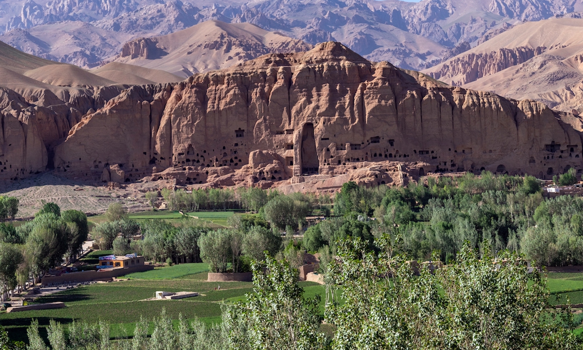 The Buddhas of Bamiyan site in Afghanistan Photo: IC