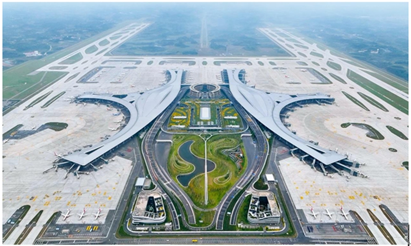 Photo: Chengdu Tianfu International Airport Courtesy of Management Committee of Chengdu Eastern New Area