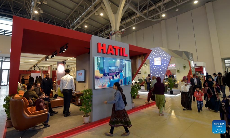 A stall of furniture is seen at the Dhaka International Trade Fair in Purbachal on the outskirts of Dhaka, Bangladesh, on Jan. 1, 2023. The 27th edition of the Dhaka International Trade Fair, the largest annual commercial and trade event in Bangladesh, kicked off Sunday at the mega Chinese-built venue the Bangabandhu Bangladesh-China Friendship Exhibition Center. Photo: Xinhua