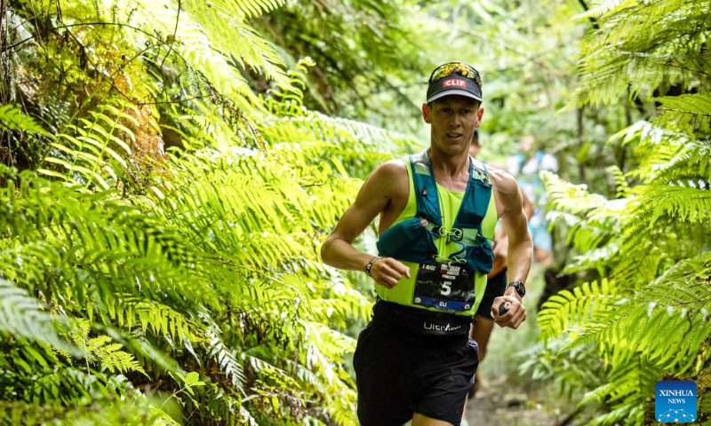 Participates compete during the 2023 Tarawera Ultramarathon at mountain trails around Rotorua, in New Zealand, Feb. 11, 2023. Photo: Xinhua