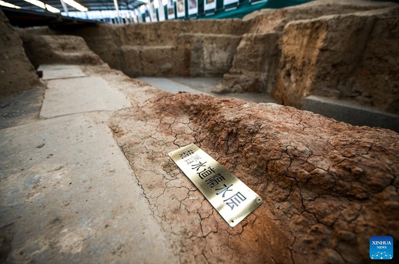 This photo taken on Jan. 6, 2023 shows the ruins of water channels dating back to the Wei and Jin dynasties (220-420) in Luoyang city site in Luoyang, central China's Henan Province. The ancient capital Luoyang site in today's Henan Province has recently discovered over 80 meters of water channels dating back to the Wei and Jin dynasties (220-420). Photo: Xinhua