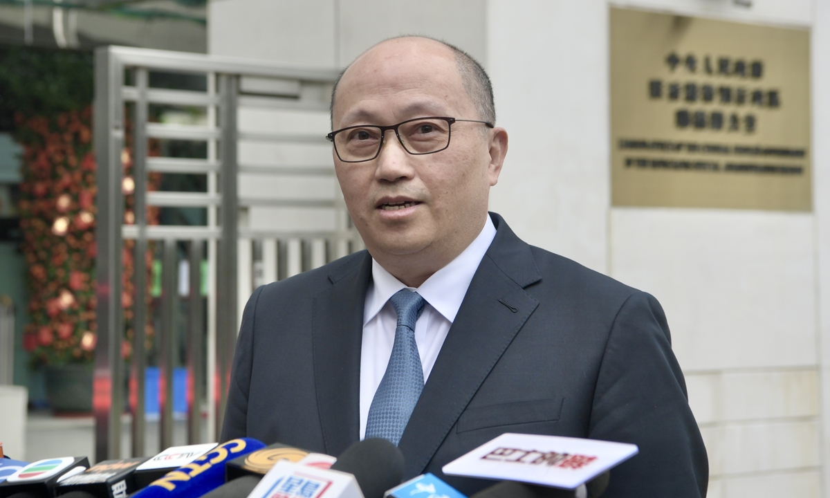 Newly appointed liaison director assumes office, pointing out Hong Kong's  future direction - Global Times