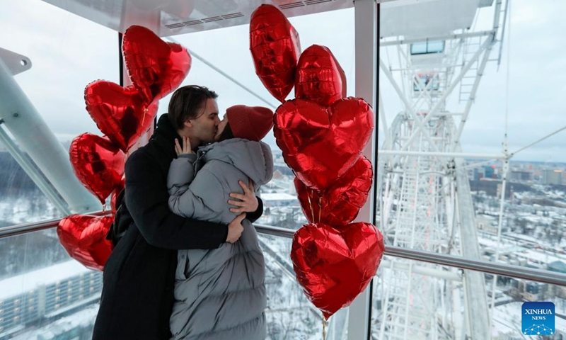 People Celebrate Valentines Day In Moscow Russia Global Times