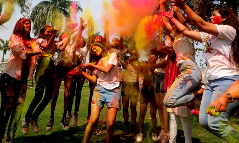 Holi festival of colours celebrated across India - Global Times
