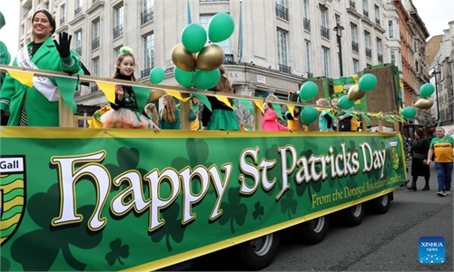 People Attend St Patricks Day Parade In London Britain Global Times