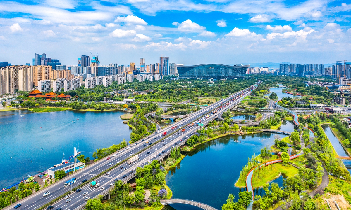 Chengdu,capital city of Southwest China's Sichuan Province. Photo:VCG